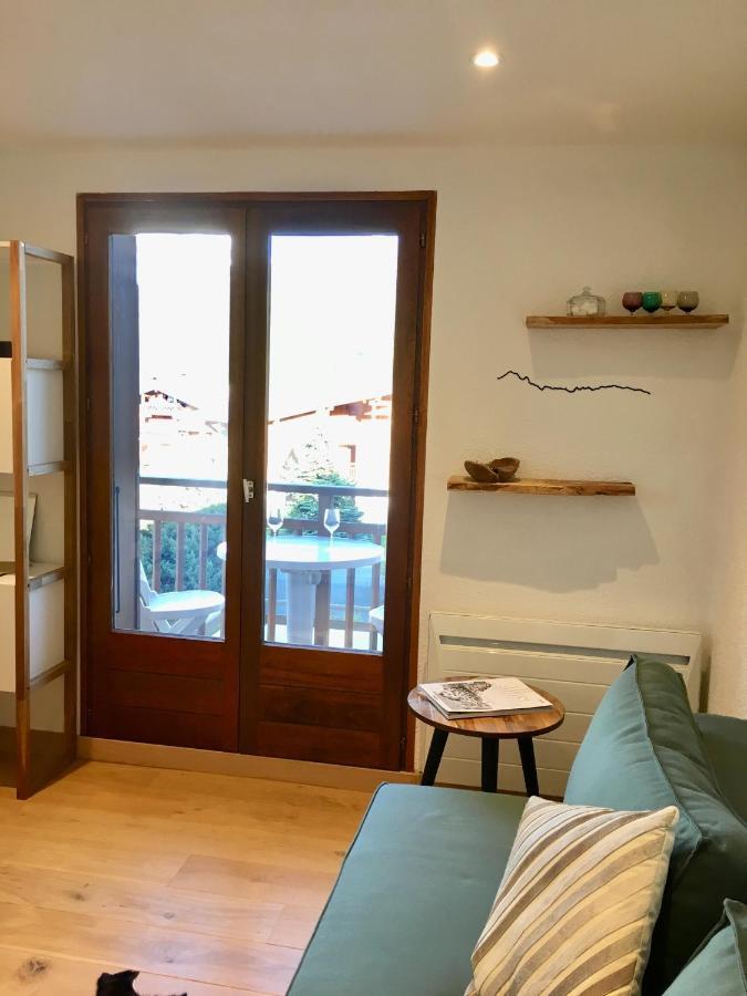 Appartement cosy et chaleureux à Megève avec vue sur le Mont Blanc Demi-Quartier Exterior foto
