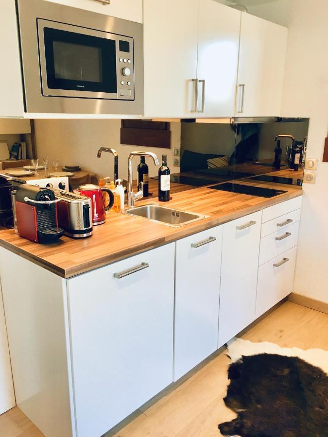 Appartement cosy et chaleureux à Megève avec vue sur le Mont Blanc Demi-Quartier Exterior foto